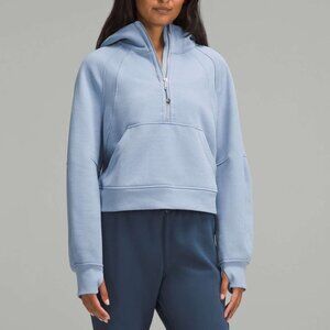 NWT - Lululemon Scuba Oversized Half Zip Hoodie - Size XL/XXL in Blue Willow